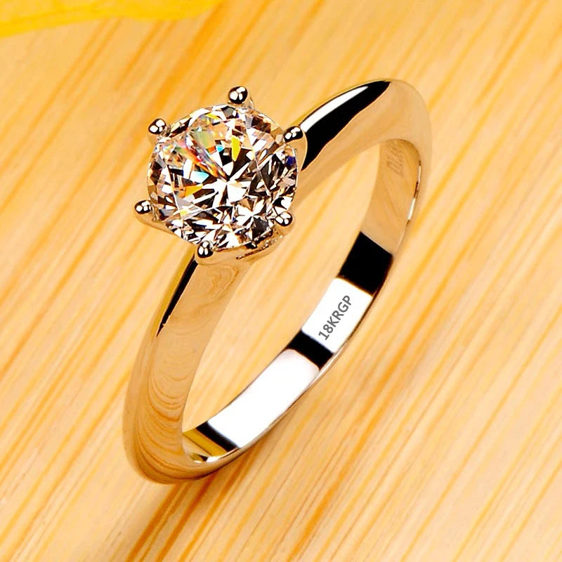 2 Carat Zirconia Diamant Wedding Band Women-Nilah Store