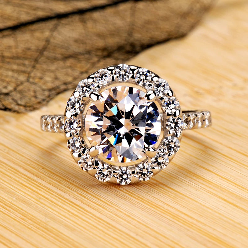 2 Carat Zirconia Diamant Wedding Band Women-Nilah Store