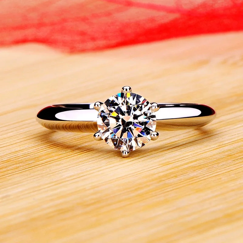 2 Carat Zirconia Diamant Wedding Band Women-Nilah Store