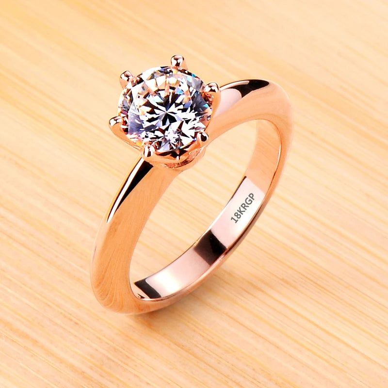 2 Carat Zirconia Diamant Wedding Band Women-Nilah Store