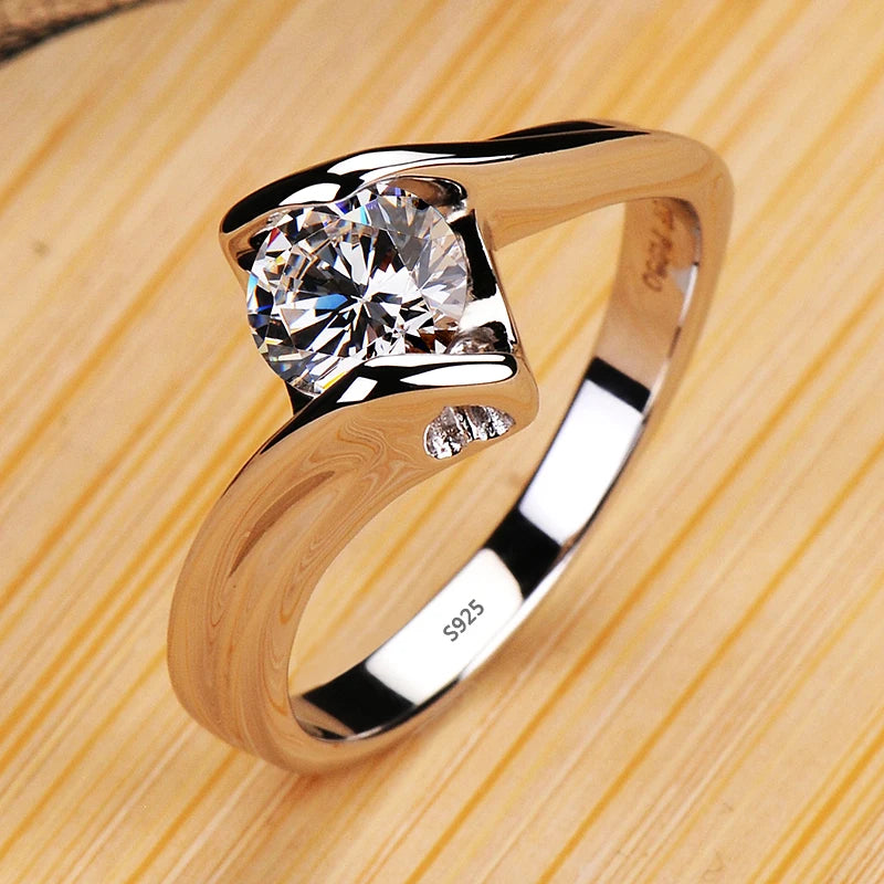 2 Carat Zirconia Diamant Wedding Band Women-Nilah Store